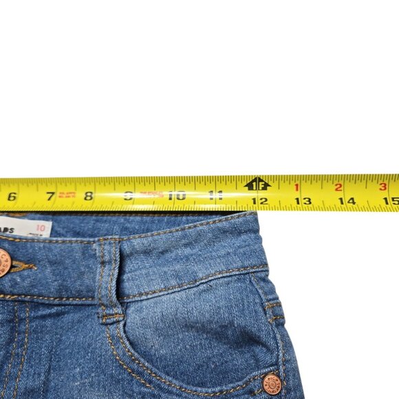 Epic Threads Shorts Girls 10 Blue Stretch Medium Wash Cutoff 24 in Waist - Picture 2 of 10